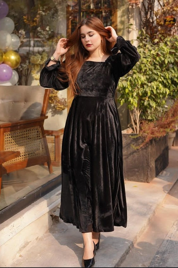 Black Velvet Frock
