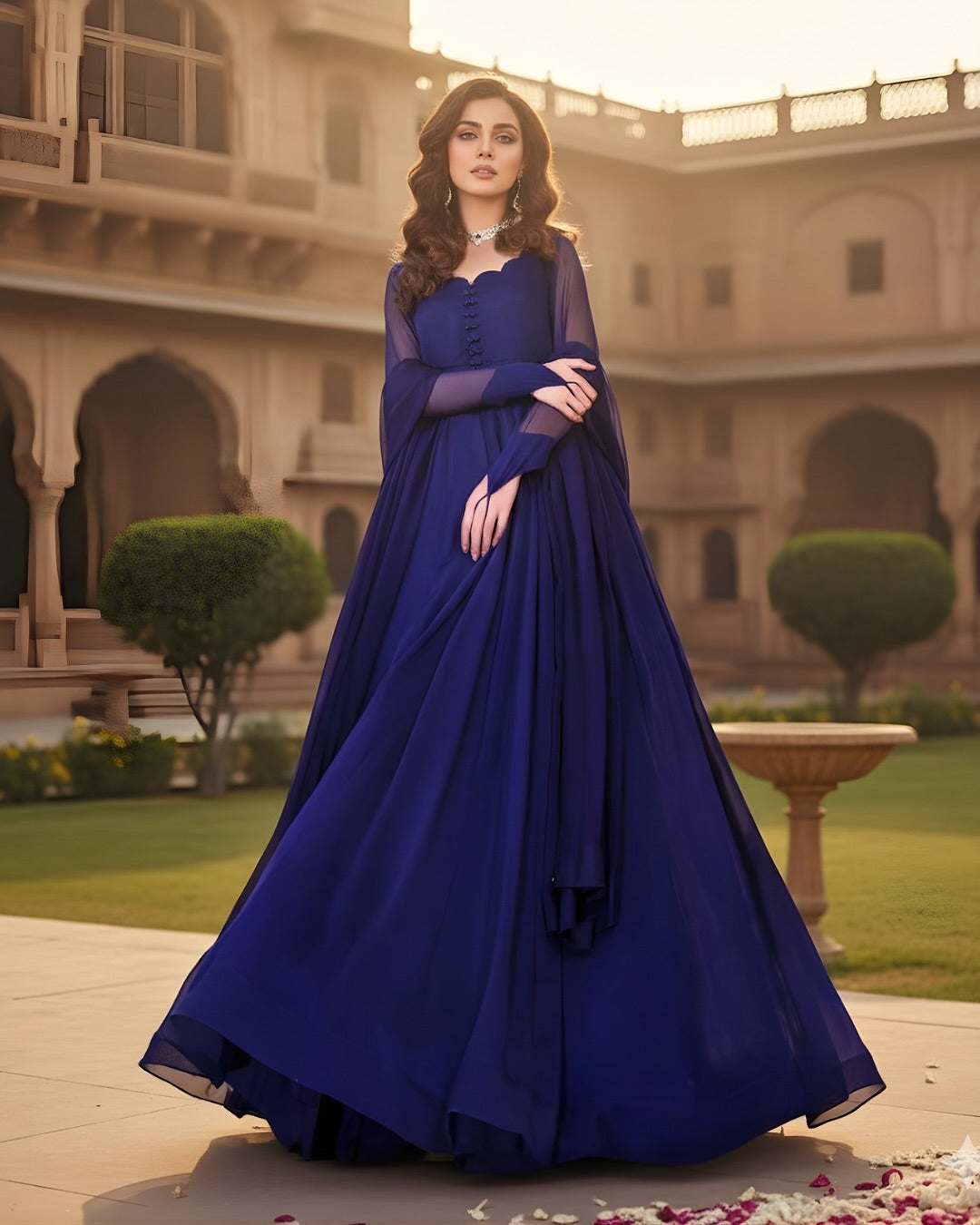 Blue Flora Dress