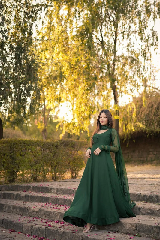 Green Floral Dress