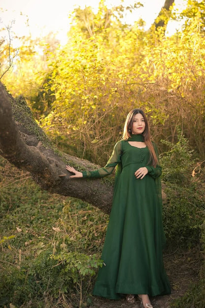 Green Floral Dress