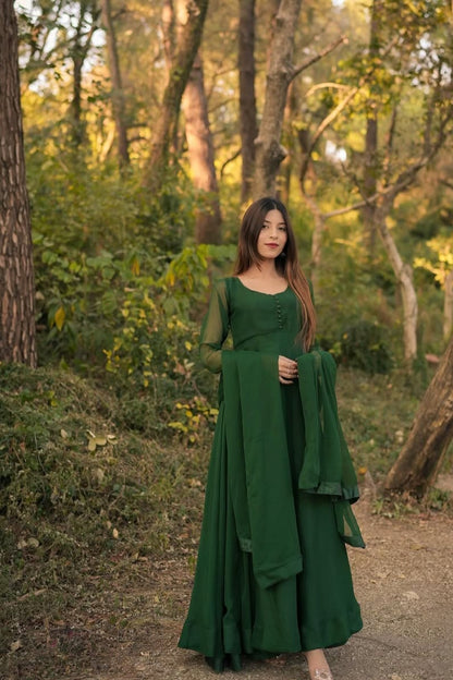 Green Floral Dress