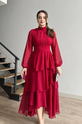 ELEGENT FROCK MEHROON