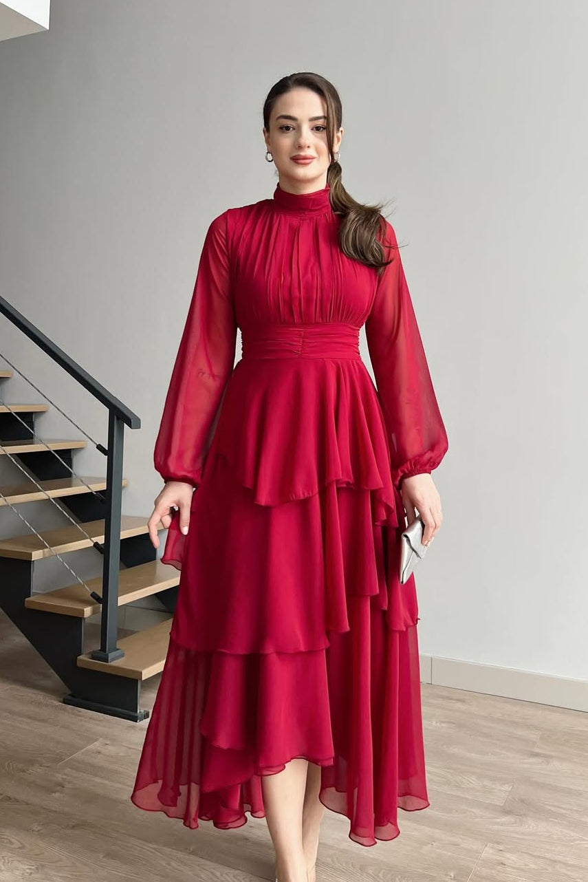 ELEGENT FROCK MEHROON