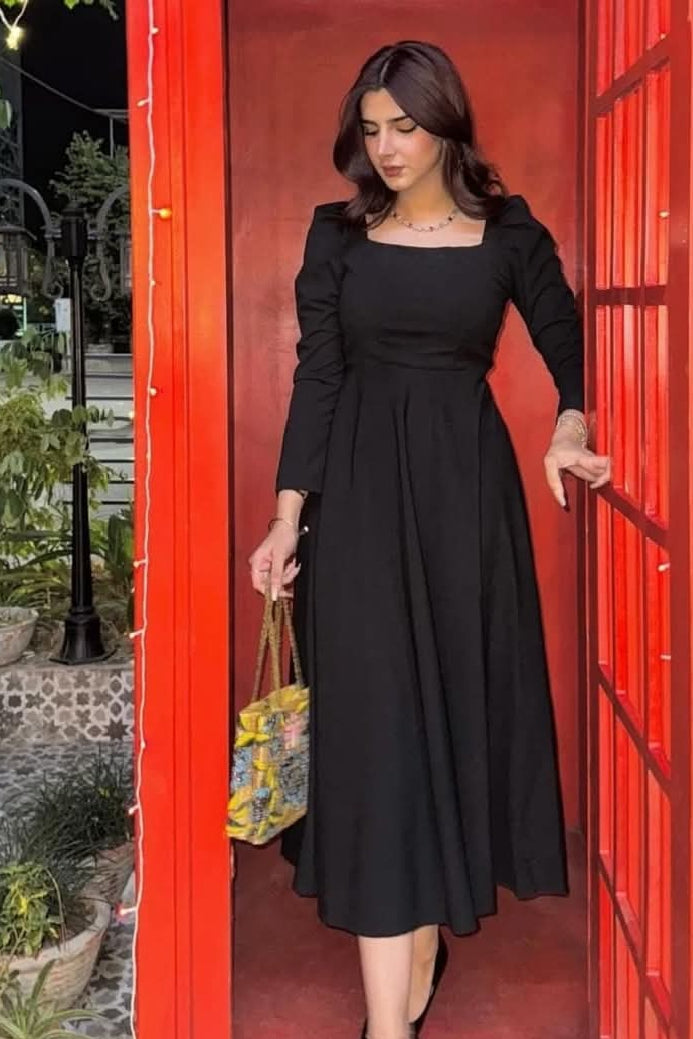 AYSEL FROCK BLACK