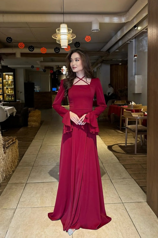 GRACE FRY MEHROON