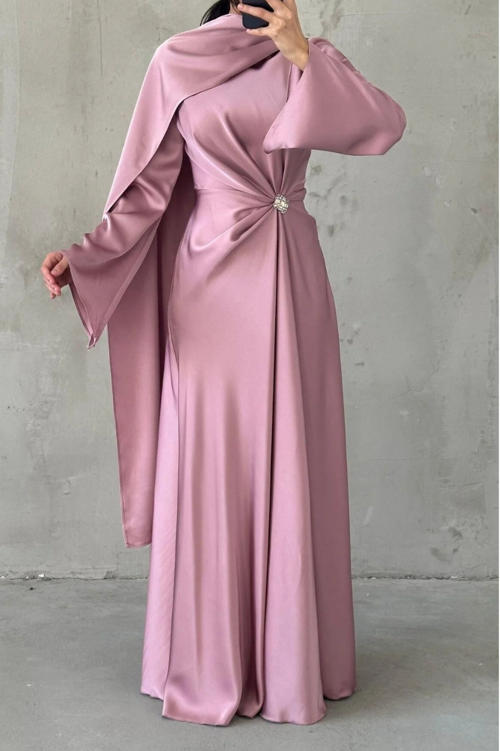 Rose Luxe Silk Dress