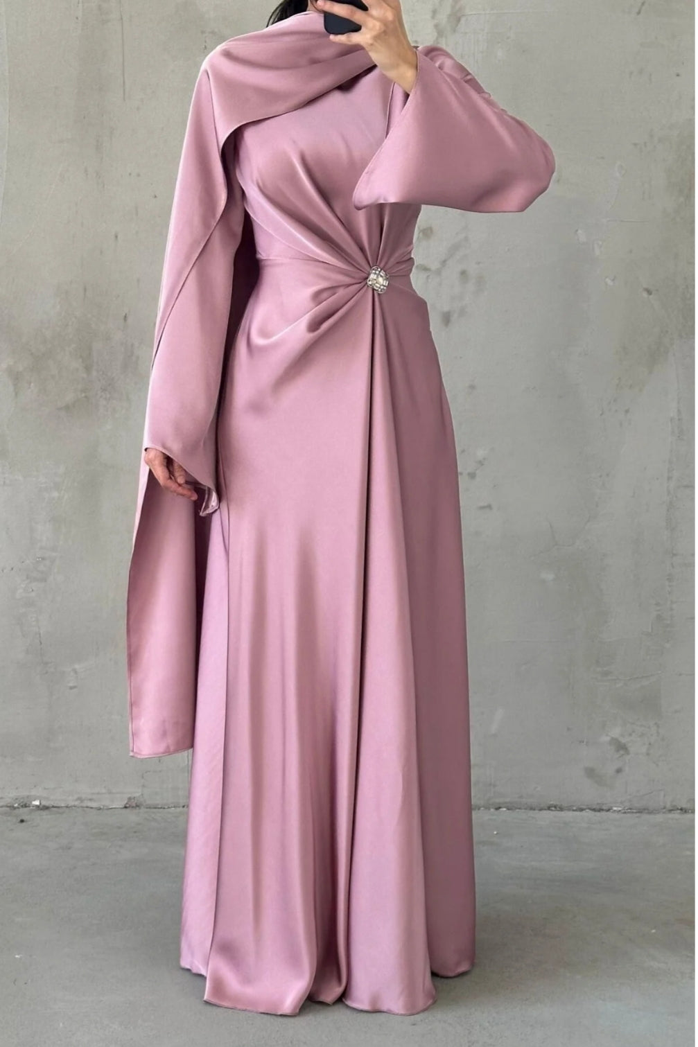 Rose Luxe Silk Dress