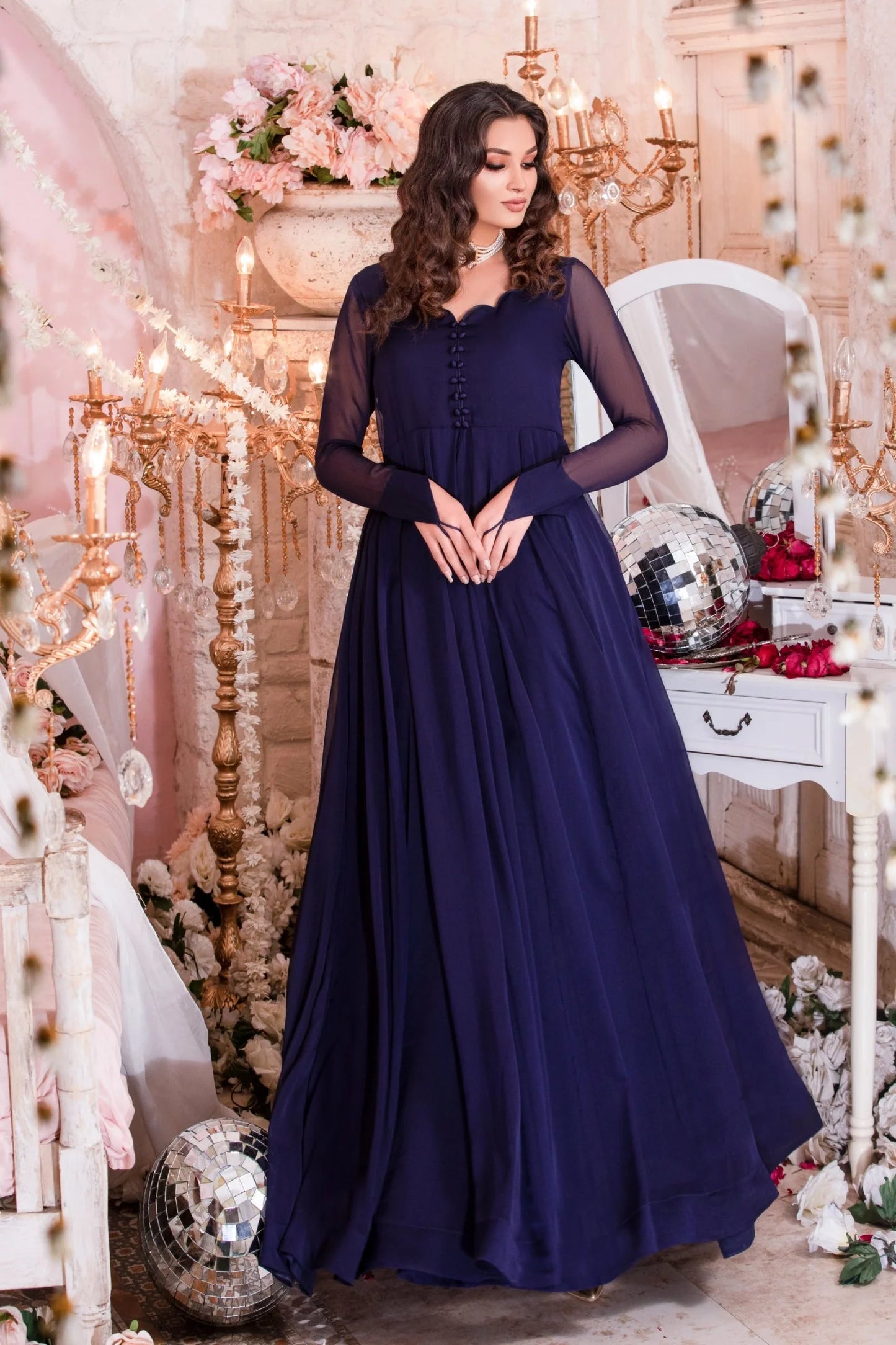 Blue Flora Dress