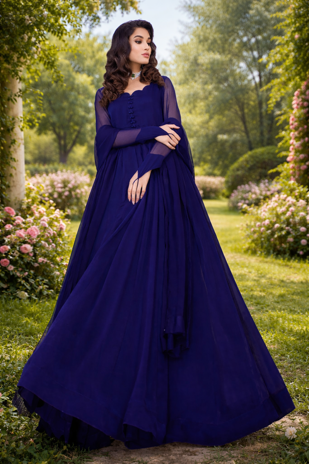 Blue Flora Dress