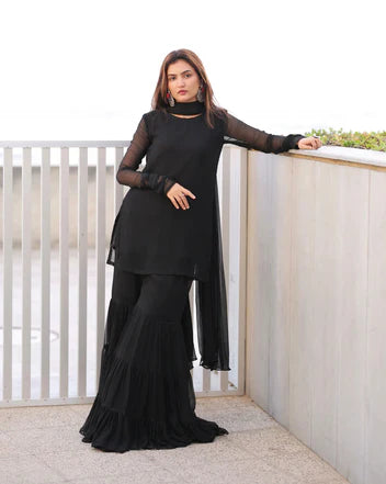 Black Heart 3pcs Dress