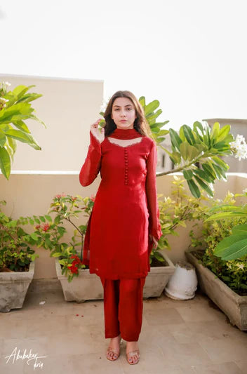 Redish 3pcs Dress