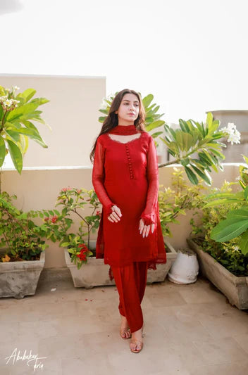 Redish 3pcs Dress