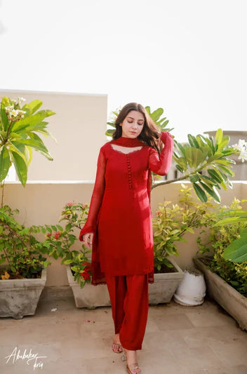 Redish 3pcs Dress