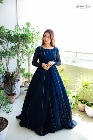 Blue Zari Dress