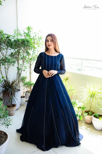 Blue Zari Dress