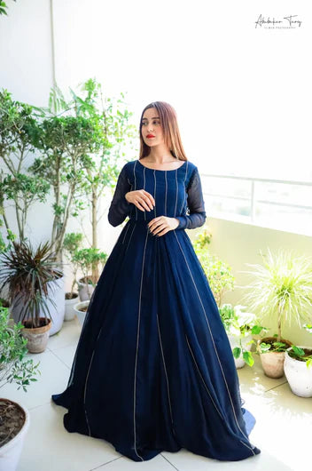 Blue Zari Dress