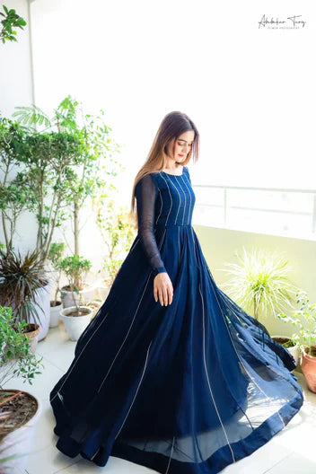 Blue Zari Dress