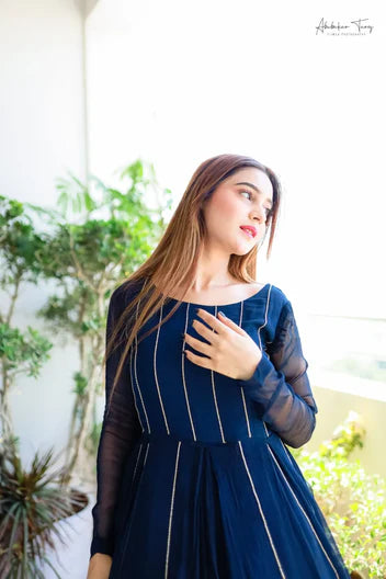 Blue Zari Dress