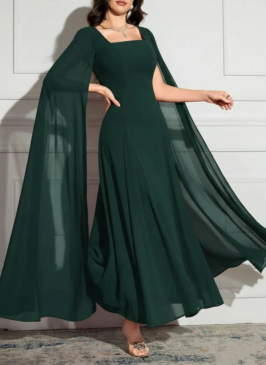 Green Cap Leaf Dress